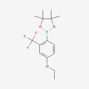 molecular formula C15H20BF3O3 B6301521 4-Ethoxy-2-(trifluoromethyl)phenylboronic acid pinacol ester CAS No. 2121512-30-7