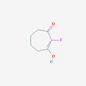 molecular formula C7H9FO2 B6301546 2-Fluoro-3-hydroxycyclohept-2-en-1-one CAS No. 910999-46-1