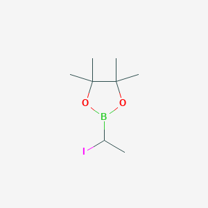 molecular formula C8H16BIO2 B6301588 2-(1-Iodoethyl)-4,4,5,5-tetramethyl-1,3,2-dioxaborolane CAS No. 97571-06-7