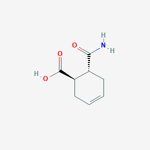 molecular formula C8H11NO3 B6301648 (1R,6R)-6-Carbamoylcyclohex-3-enecarboxylic acid CAS No. 1448850-60-9