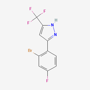 5-(2-Bromo-4-fluorophenyl)-3-(trifluoromethyl)-1H-pyrazole