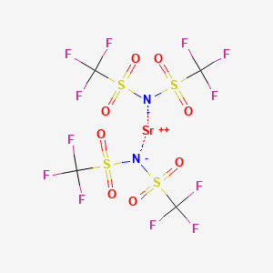 molecular formula C4F12N2O8S4Sr B6301806 Strontium bis(trifluoromethylsulfonyl)imide CAS No. 862121-57-1