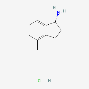 molecular formula C10H14ClN B6301820 (R)-4-Methyl-indan-1-ylamine hydrochloride CAS No. 1637453-78-1