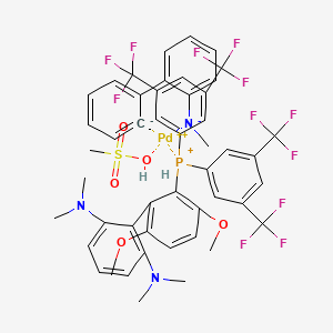 molecular formula C48H45F12N3O5PPdS+ B6301835 [Palladacycle Gen. 4], 98% CAS No. 1810068-35-9