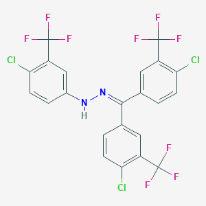 Bis-(4-chloro-3-trifluoromethylphenyl)-(4-chloro-3-trifluoromethylphenyl)hydrazone, 94%