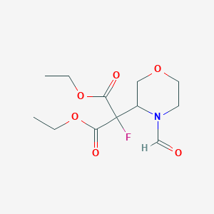 2-[3-(4-Formylmorpholinyl)]-2-fluoro-diethyl malonate