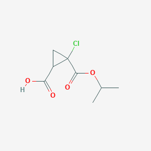 cis/trans-1-Chloro-1,2-cyclopropanedicarboxylic acid 1-isopropyl ester, 90%