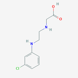 molecular formula C10H13ClN2O2 B6301953 2-[4-(3'-Chlorophenyl)ethylenediamine]acetic acid CAS No. 2301856-04-0