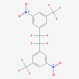 molecular formula C16H6F10N2O4 B6301960 1,2-Bis[3-(trifluoromethyl)-5-nitrophenyl]-1,1,2,2-tetrafluoroethane CAS No. 2301849-89-6