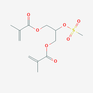 molecular formula C12H18O7S B6301966 1,3-Bis(methacryloxymethyl)-methyl methanesulfonate CAS No. 2301850-08-6