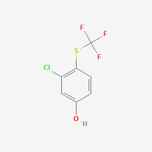 molecular formula C7H4ClF3OS B6301971 3-Chloro-4-(trifluoromethythio)phenol CAS No. 774-72-1