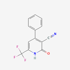 4-Phenyl-6-(trifluoromethyl)-1,2-dihydro-2-oxo-3-pyridinedicarbonitrile