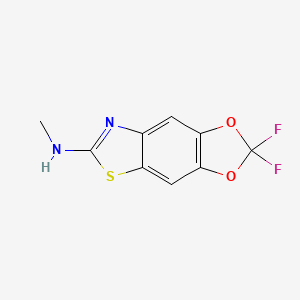 molecular formula C9H6F2N2O2S B6302042 [2,2-Difluoro-1,3-dioxolo[4,5-f]benzothiazol-7-yl]-N-methylamine CAS No. 2301851-20-5
