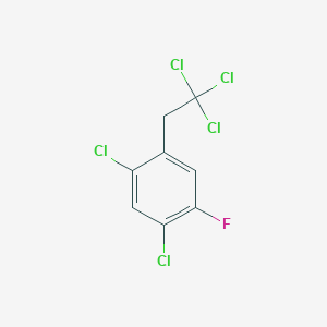 molecular formula C8H4Cl5F B6302057 2,4-Dichloro-5-(2',2',2'-trichloroethyl)fluorobenzene CAS No. 2301855-91-2