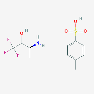molecular formula C11H16F3NO4S B6302064 (3S)-3-Amino-1,1,1-trifluoro-2-butanol tosylate CAS No. 1357634-53-7