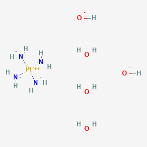 molecular formula H16N4O5Pt-4 B6302098 Tetraammineplatinum(II) hydroxide hydrate, (59% Pt) CAS No. 312695-70-8