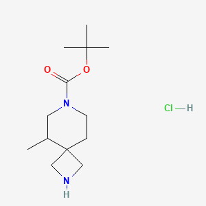 molecular formula C13H25ClN2O2 B6302114 盐酸5-甲基-2,7-二氮杂螺[3.5]壬烷-7-羧酸叔丁酯 CAS No. 2177266-39-4