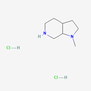molecular formula C8H18Cl2N2 B6302120 1-Methyl-octahydro-1H-pyrrolo[2,3-c]pyridine dihydrochloride CAS No. 2126177-49-7