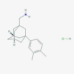 molecular formula C19H28ClN B6302138 1-[3-(3,4-Dimethylphenyl)tricyclo[3.3.1.1>3,7>]dec-1-yl]methanamine (HCl) CAS No. 136611-72-8