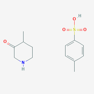 molecular formula C13H19NO4S B6302152 4-Methylbenzene-1-sulfonic acid 4-methylpiperidin-3-one CAS No. 2173098-62-7