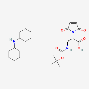 molecular formula C24H39N3O6 B6302155 Mal-Dap(Boc) DCHA CAS No. 2004724-16-5