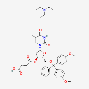 molecular formula C41H51N3O10 B6302173 5'-O-(4,4'-dimethoxytrityl)-thymidine-3'-O-succinic acid triethylammonium salt, min. 98% CAS No. 402944-22-3