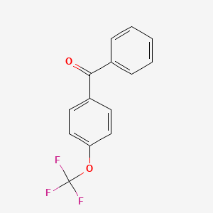 molecular formula C14H9F3O2 B6302227 4-(Trifluoromethoxy)benzophenone CAS No. 41830-97-1