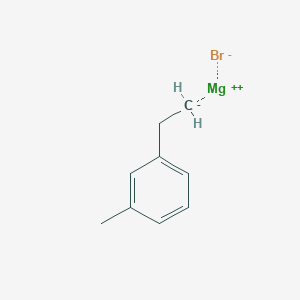 molecular formula C9H11BrMg B6302237 3-Methylphenethylmagnesium bromide, 0.5M in tetrahydrofuran CAS No. 955041-80-2