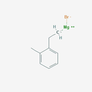 molecular formula C9H11BrMg B6302249 2-Methylphenethylmagnesium bromide, 0.5M in tetrahydrofuran CAS No. 1187163-81-0