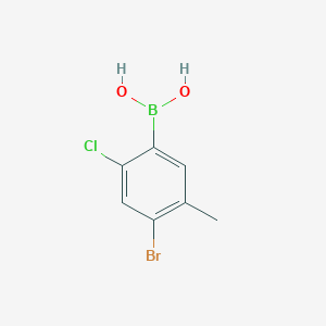 molecular formula C7H7BBrClO2 B6302285 (4-Bromo-2-chloro-5-methylphenyl)boronic acid CAS No. 2225155-64-4