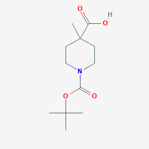 molecular formula C12H21NO4 B063023 1-Boc-4-methylpiperidine-4-carboxylic acid CAS No. 189321-63-9
