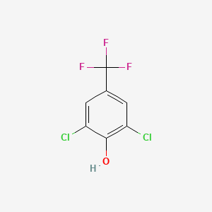molecular formula C7H3Cl2F3O B6302313 2,6-Dichloro-4-(trifluoromethyl)phenol CAS No. 35852-59-6