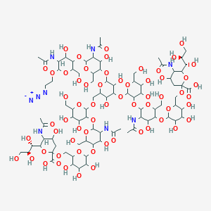 molecular formula C86H141N9O62 B6302326 Disialylnonasaccharide-beta-ethylazide CAS No. 1621001-68-0