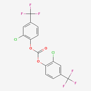 molecular formula C15H6Cl2F6O3 B6302344 Bis(2-chloro-4-trifluoromethylphenyl)carbonate CAS No. 90298-93-4