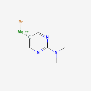 molecular formula C6H8BrMgN3 B6302378 (2-(Dimethylamino)pyrimidin-5-yl)magnesium bromide, 0.25 M in THF CAS No. 1443059-05-9