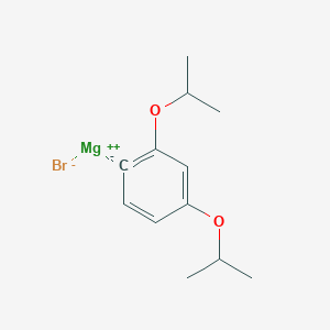 molecular formula C12H17BrMgO2 B6302405 (2,4-Dii-propyloxyphenyl)magnesium bromide, 0.50 M in THF CAS No. 1564242-32-5