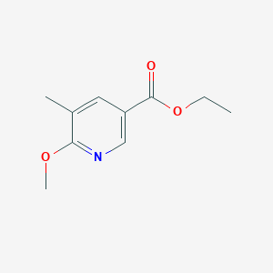 molecular formula C10H13NO3 B6302424 Ethyl 6-methoxy-5-methylpyridine-3-carboxylate CAS No. 1379029-12-5
