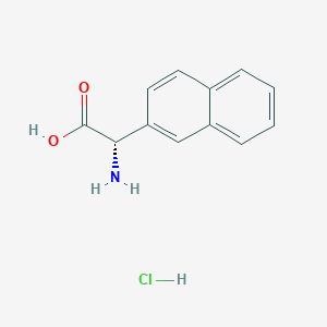 molecular formula C12H12ClNO2 B6302439 (S)-Amino-naphthalen-2-yl-acetic acid hydrochloride CAS No. 2172854-61-2