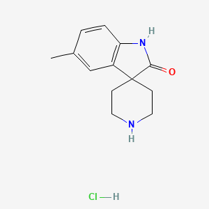 molecular formula C13H17ClN2O B6302450 5-Methylspiro[indoline-3,4-piperidine]-2-one hydrochloride CAS No. 2306270-99-3