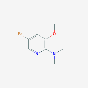 molecular formula C8H11BrN2O B6302451 5-Bromo-2-(dimethylamino)-3-methoxypyridine CAS No. 2432848-48-9