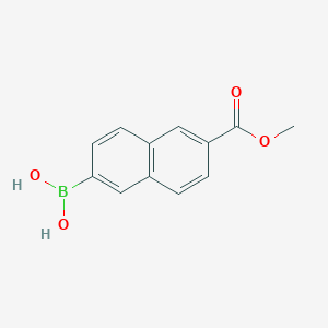 molecular formula C12H11BO4 B6302453 [6-(Methoxycarbonyl)naphthalen-2-yl]boronic acid CAS No. 1809899-19-1