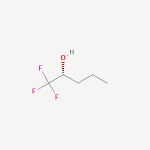 molecular formula C5H9F3O B6302473 (2R)-1,1,1-Trifluoropentan-2-ol CAS No. 183506-15-2