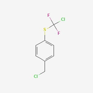 molecular formula C8H6Cl2F2S B6302527 4-(Chlorodifluoromethylthio)-benzylchloride CAS No. 89807-45-4