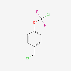 molecular formula C8H6Cl2F2O B6302532 4-(Chlorodifluoromethoxy)benzyl chloride, 98% CAS No. 89807-44-3