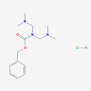 molecular formula C14H24ClN3O2 B6302571 BIs(dimethylaminomethyl)carbamic acid benzyl ester hydrochloride, 97% CAS No. 1980054-03-2