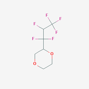 (1,1,2,3,3,3-Hexafluoropropyl)-1,4-dioxane, racemic, 96%