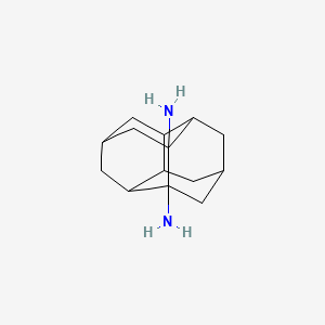 molecular formula C14H22N2 B6302646 rac-1,2-Diaminodiamantane CAS No. 2077236-63-4