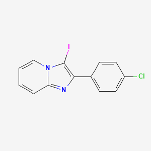 molecular formula C13H8ClIN2 B6302670 2-(4-Chlorophenyl)-3-iodoimidazo[1,2-a]pyridine CAS No. 1628909-24-9
