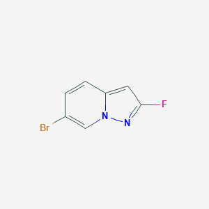 molecular formula C7H4BrFN2 B6302677 6-Bromo-2-fluoropyrazolo[1,5-a]pyridine CAS No. 2097530-14-6