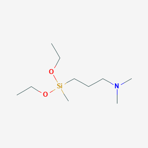 molecular formula C10H25NO2Si B6302682 3-Dimethylaminopropyl(diethoxy)methylsilane, 98% CAS No. 82925-57-3